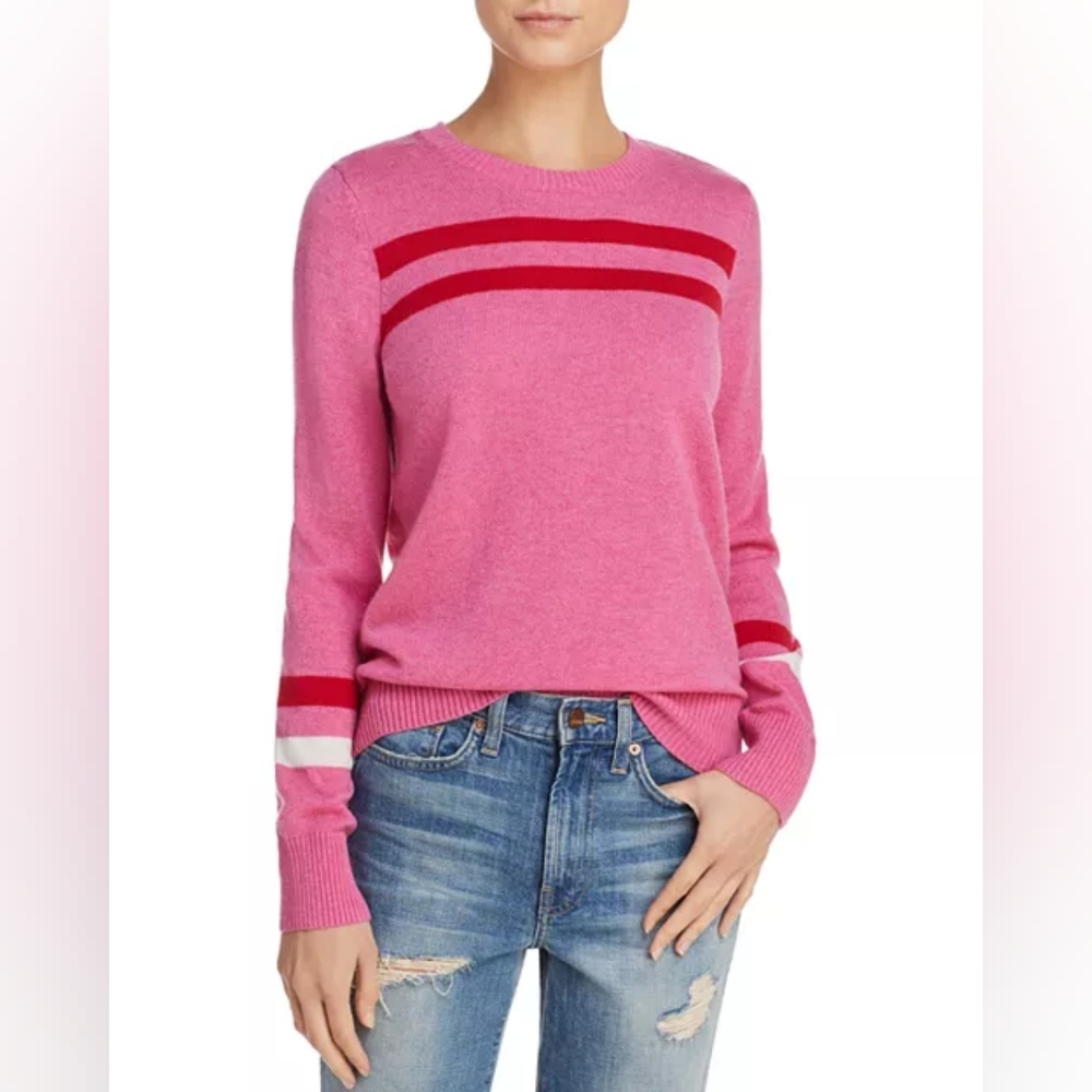 Rebecca Minkoff Marlowe Striped Merino Wool & Cashmere Sweater